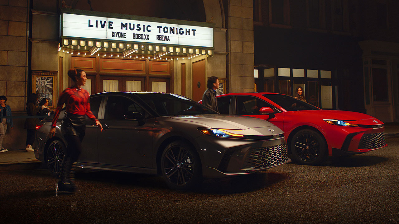 In Toyota’s spot developed by Intertrend Communications, musical artists sit behind the wheel of a 2025 Camry showcasing their own vibes.